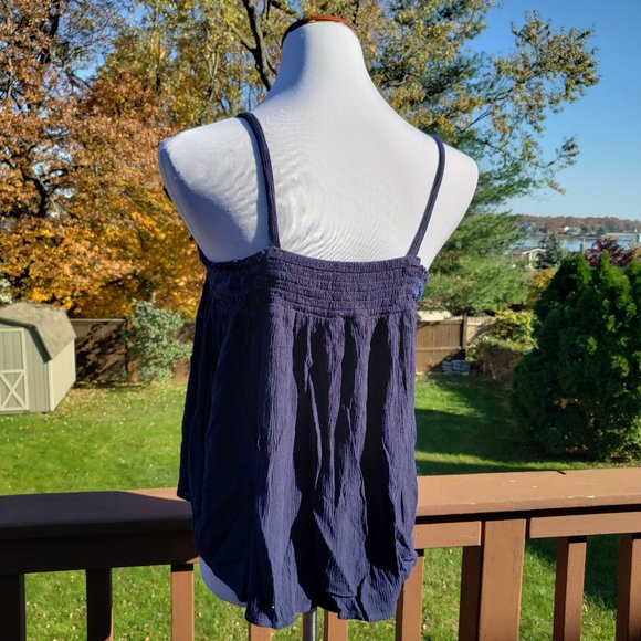 Cami Navy Blue Floral CRIMSON IN GRACE Sz M - Picture 4 of 9